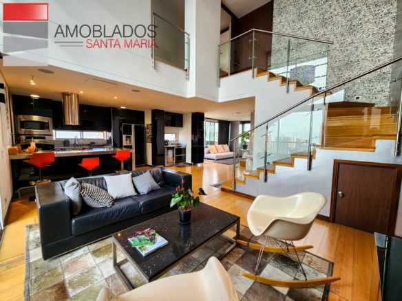 Furnished Penthouse in Medellín, Poblado Neighborhood. AS1201