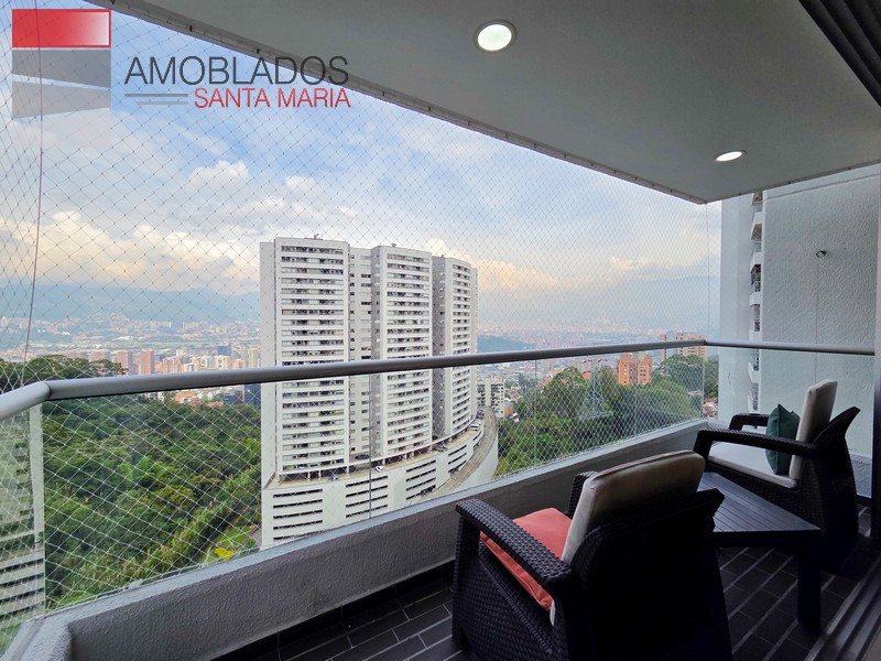 Furnished Apartment in Altos del Poblado, Medellín. AS1314