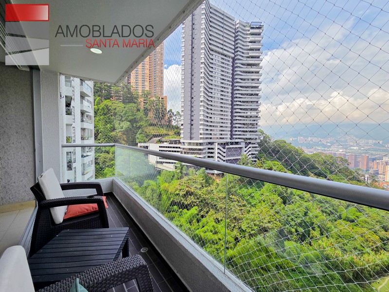 Furnished Apartment in Altos del Poblado, Medellín. AS1314