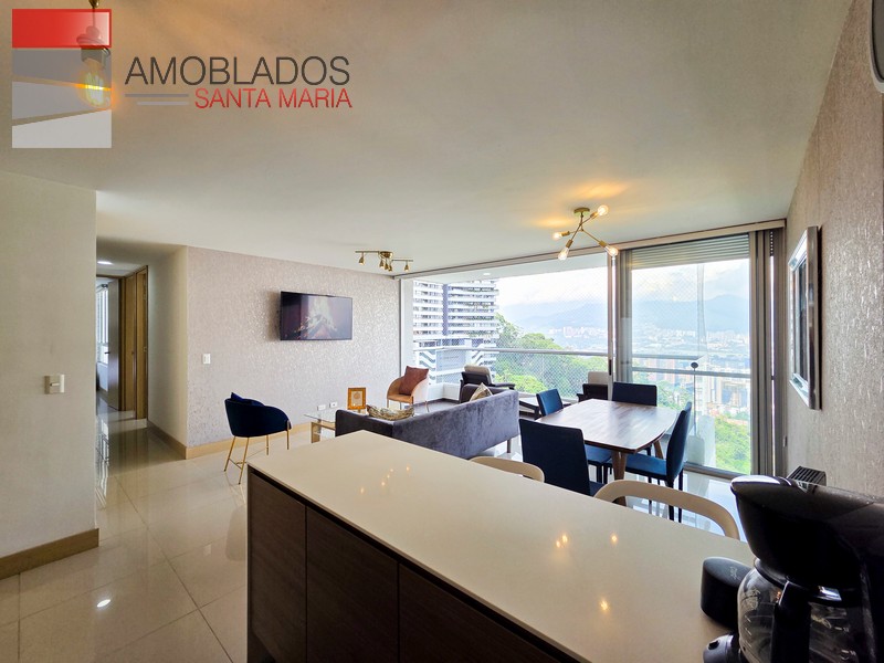 Furnished Apartment in Altos del Poblado, Medellín. AS1314