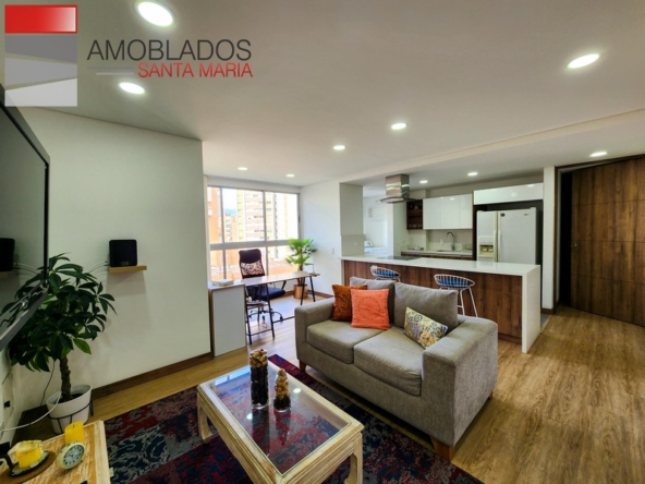 Cozy Furnished Apartment in Poblado, La Frontera. AS1163