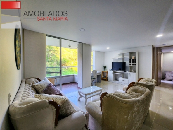 Quiet Furnished Apartment in Envigado, El Salado. AS3269
