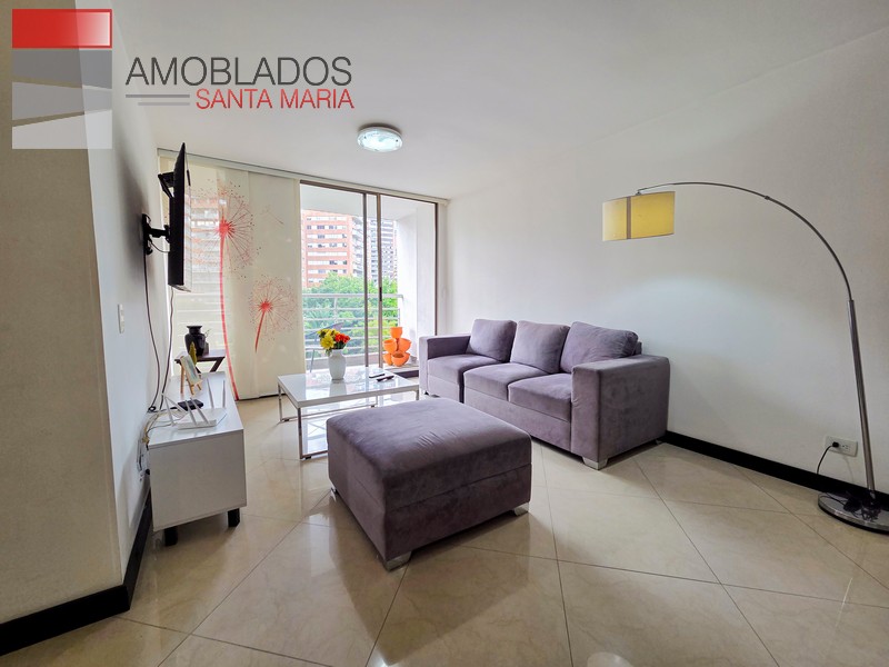 Comfortable Furnished Apartment in El Poblado, Golden Mile. AS1372