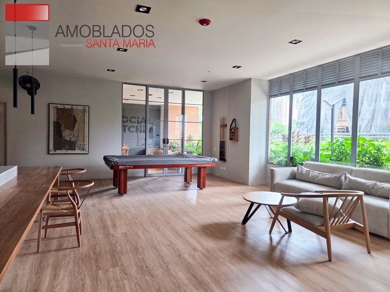 Furnished Apartment in Medellín, Ciudad del Río. AS12126