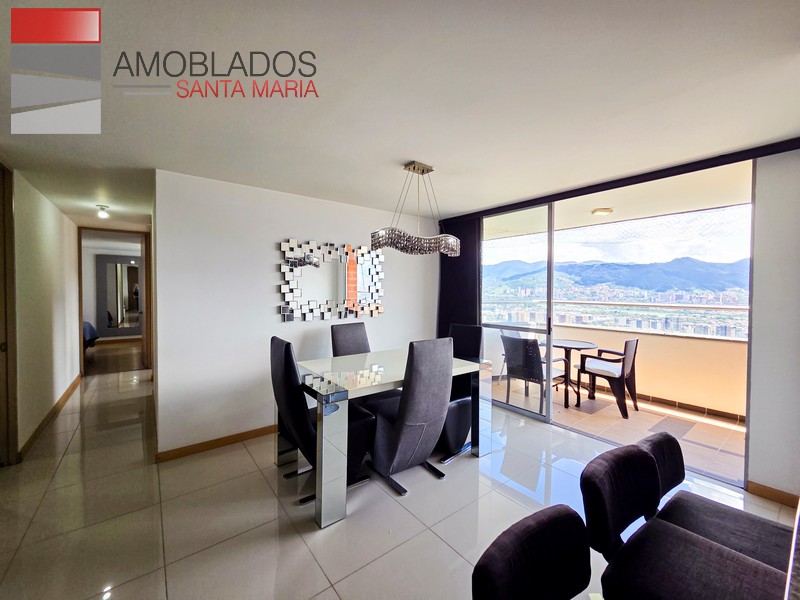 Furnished Apartment in Poblado, Loma del Indio. AS13128