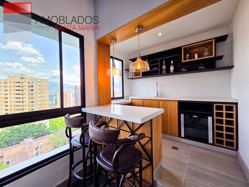 Furnished Apartment in Poblado, Alejandría. AS13133