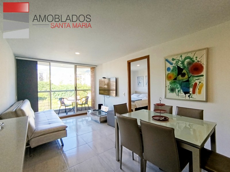 Furnished Apartment in Poblado, neighborhood Patio Bonito. AS11131